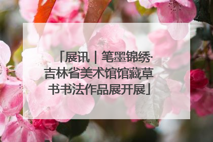 展讯｜笔墨锦绣·吉林省美术馆馆藏草书书法作品展开展