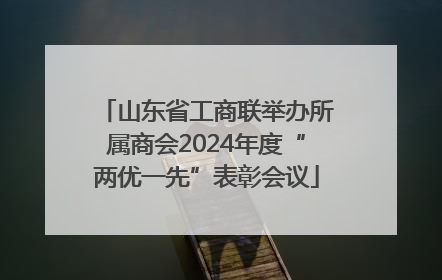 山东省工商联举办所属商会2024年度“两优一先”表彰会议
