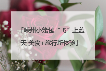 嵊州小笼包“飞”上蓝天 美食+旅行新体验