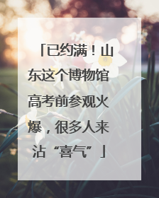 已约满！山东这个博物馆高考前参观火爆，很多人来沾“喜气”