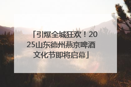 引爆全城狂欢！2025山东德州燕京啤酒文化节即将启幕