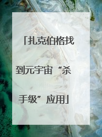 扎克伯格找到元宇宙“杀手级”应用