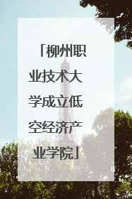 柳州职业技术大学成立低空经济产业学院