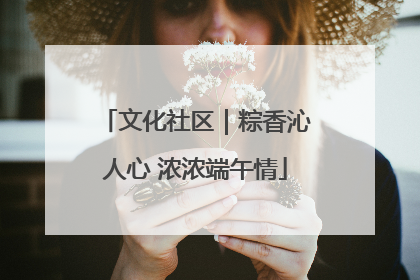 文化社区｜粽香沁人心 浓浓端午情