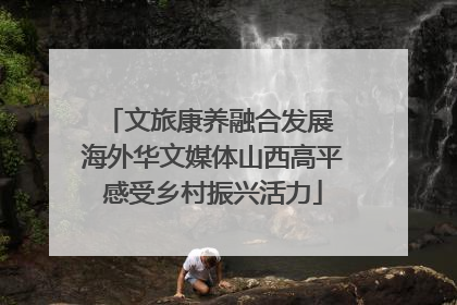 文旅康养融合发展 海外华文媒体山西高平感受乡村振兴活力