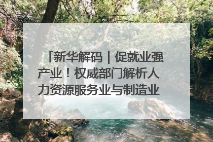 新华解码｜促就业强产业！权威部门解析人力资源服务业与制造业融合发展试点