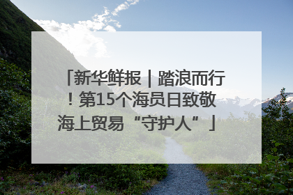 新华鲜报｜踏浪而行！第15个海员日致敬海上贸易“守护人”