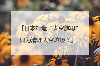 日本打造“太空航母”只为清理太空垃圾？