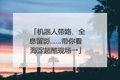 机器人带路、全息留影……带你看海淀超酷现场→