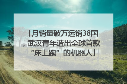 月销量破万远销38国，武汉青年造出全球首款“床上跑”的机器人