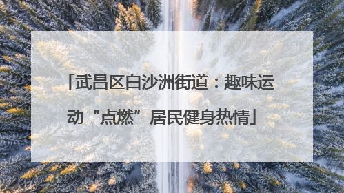 武昌区白沙洲街道：趣味运动“点燃”居民健身热情