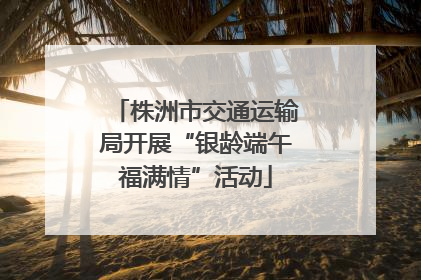 株洲市交通运输局开展“银龄端午福满情”活动