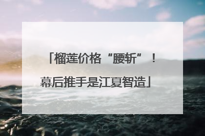 榴莲价格“腰斩”！幕后推手是江夏智造