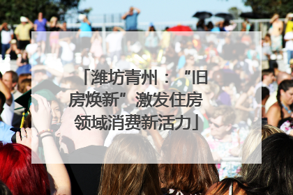 潍坊青州：“旧房焕新”激发住房领域消费新活力