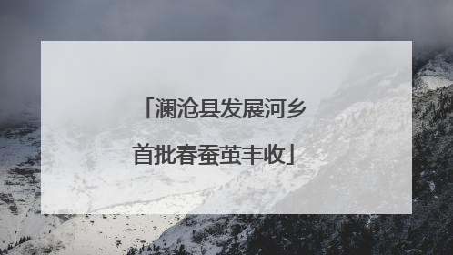 澜沧县发展河乡首批春蚕茧丰收