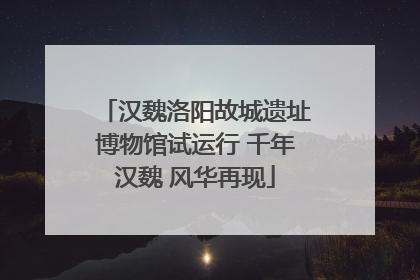 汉魏洛阳故城遗址博物馆试运行 千年汉魏 风华再现