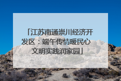 江苏南通崇川经济开发区：端午传情暖民心 文明实践润家园