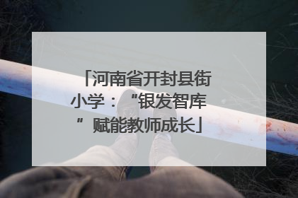 河南省开封县街小学：“银发智库”赋能教师成长