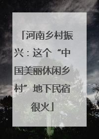 河南乡村振兴：这个“中国美丽休闲乡村”地下民宿很火