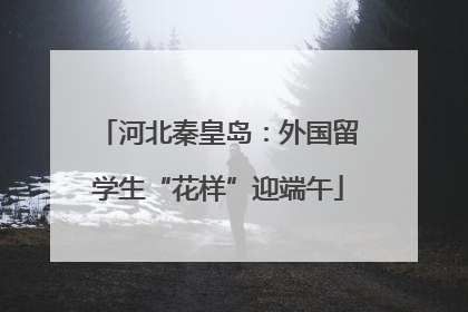 河北秦皇岛：外国留学生“花样”迎端午