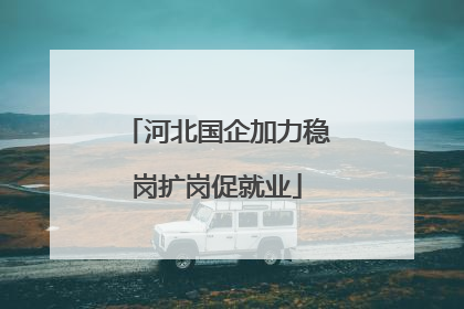 河北国企加力稳岗扩岗促就业