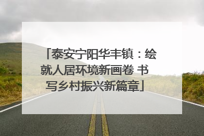 泰安宁阳华丰镇：绘就人居环境新画卷 书写乡村振兴新篇章