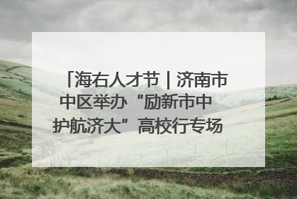 海右人才节｜济南市中区举办“励新市中 护航济大”高校行专场活动暨“青年人才 乐享市中”品牌推介会