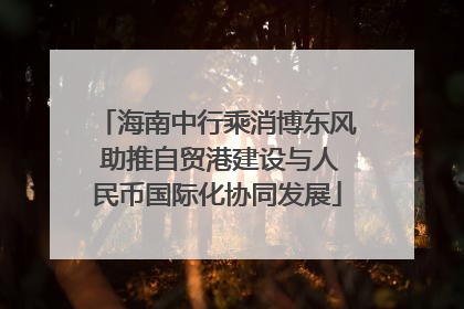 海南中行乘消博东风 助推自贸港建设与人民币国际化协同发展