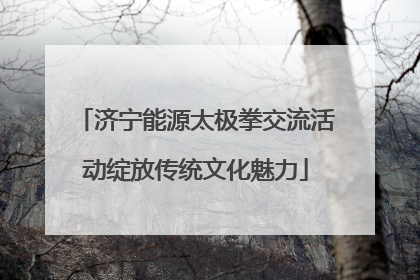 济宁能源太极拳交流活动绽放传统文化魅力