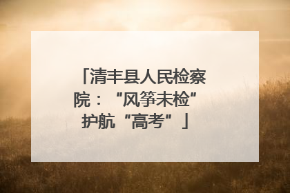 清丰县人民检察院：“风筝未检”护航“高考”