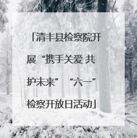 清丰县检察院开展“携手关爱 共护未来”“六一”检察开放日活动