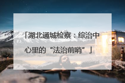 湖北通城检察：综治中心里的“法治前哨”