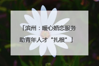 滨州：暖心婚恋服务助青年人才“扎根”