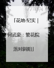花地·纪实｜何武豪：繁花院落对斜阳