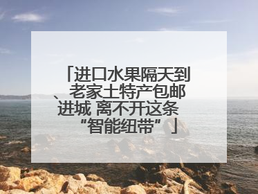 进口水果隔天到、老家土特产包邮进城 离不开这条“智能纽带”