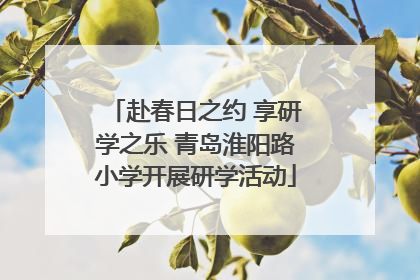 赴春日之约 享研学之乐 青岛淮阳路小学开展研学活动