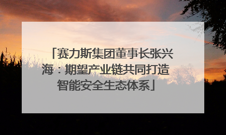 赛力斯集团董事长张兴海：期望产业链共同打造智能安全生态体系