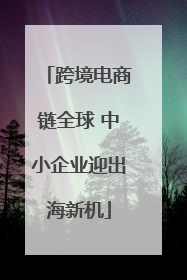 跨境电商链全球 中小企业迎出海新机
