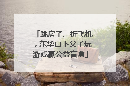 跳房子、折飞机，东华山下父子玩游戏赢公益盲盒