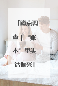 蹲点调查｜“账本”里头话振兴