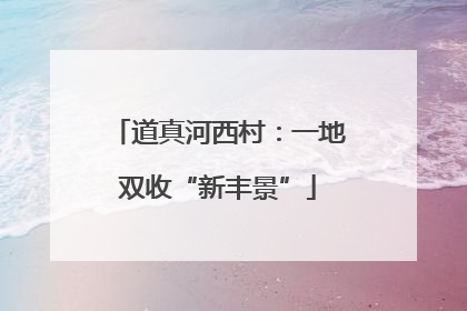 道真河西村：一地双收“新丰景”