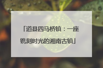 道县四马桥镇：一座镌刻时光的湘南古镇