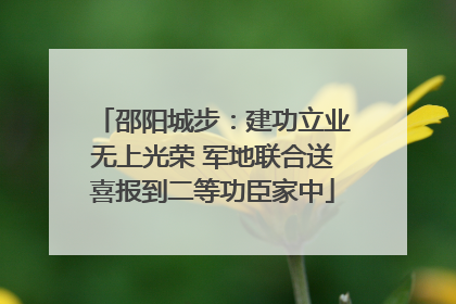 邵阳城步：建功立业无上光荣 军地联合送喜报到二等功臣家中