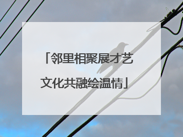 邻里相聚展才艺 文化共融绘温情