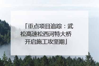 重点项目追踪：武松高速松西河特大桥开启施工攻坚期