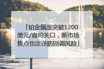 铂金飙涨突破1200美元/盎司关口，新市场焦点也需谨防回调风险