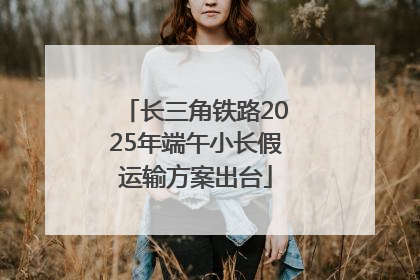长三角铁路2025年端午小长假运输方案出台
