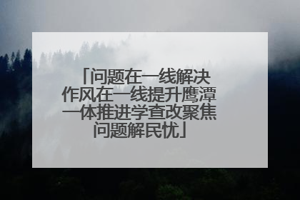 问题在一线解决 作风在一线提升鹰潭一体推进学查改聚焦问题解民忧