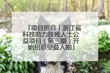 项目招募丨浙江省科技助力肢残人士公益项目（第三期）开始招募受益人啦