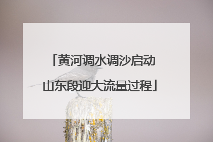 黄河调水调沙启动 山东段迎大流量过程